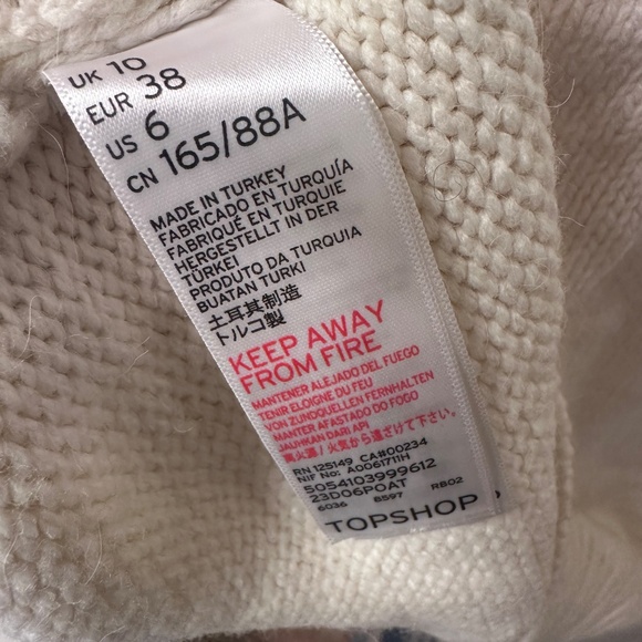 TOPSHOP Turtleneck Sweater Dress NWT - Picture 6 of 7